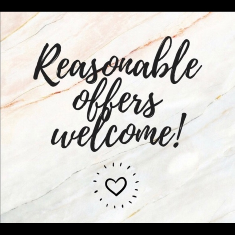 Reasonable offers welcome